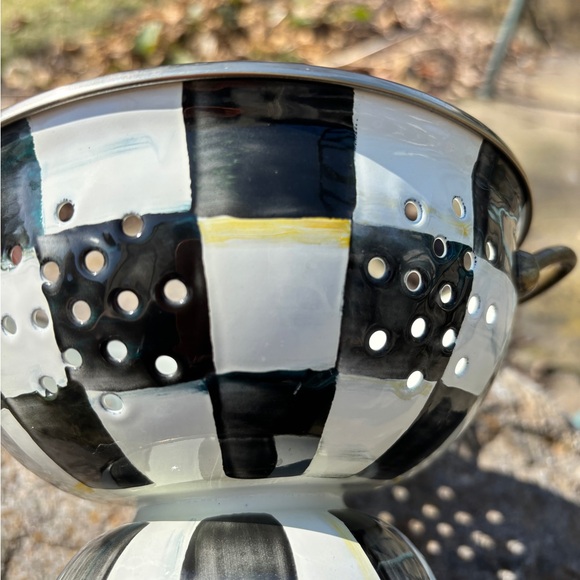 Mackenzie Childs Courtly Check Small Colande - Picture 5 of 5